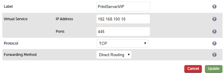 Label, virtual service, protocol, forwarding message, update.