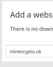 Enter domain