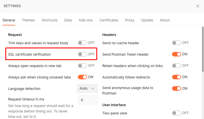 SSL certificate verification