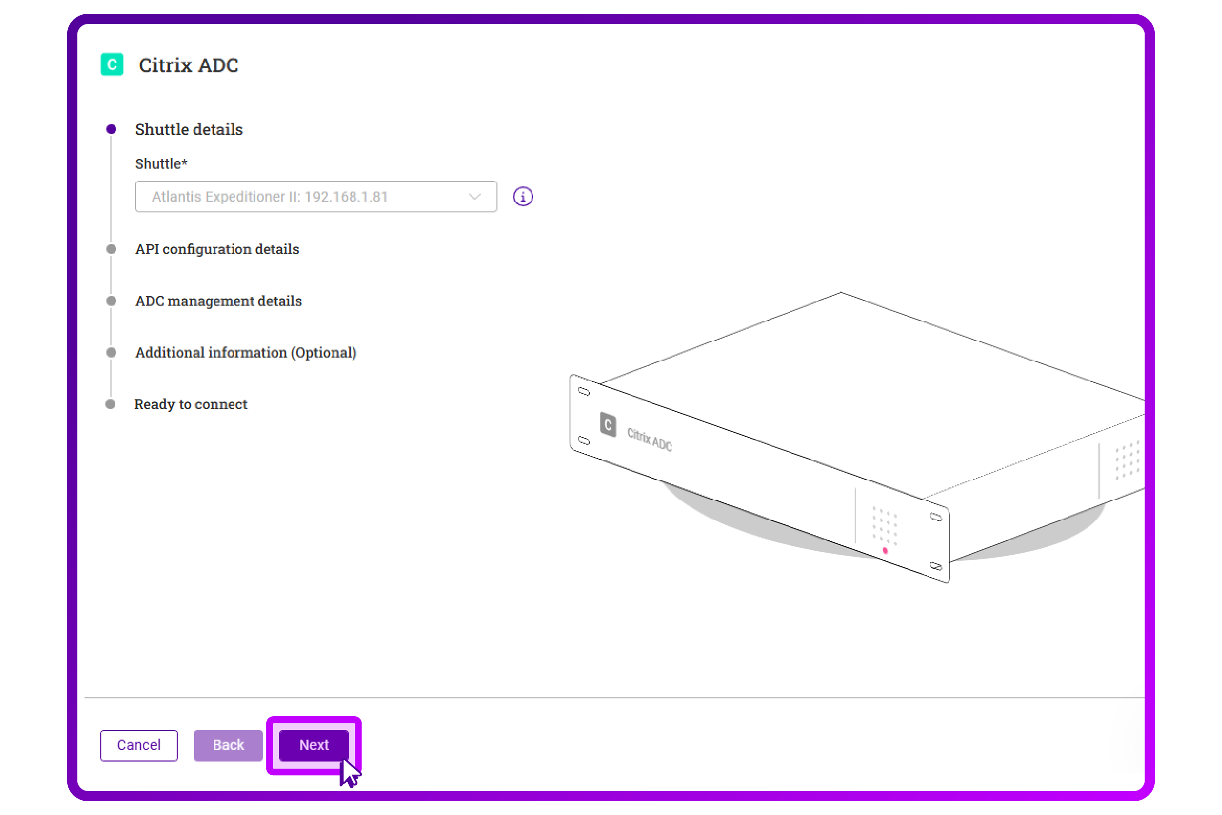How to connect and manage a Citrix NetScaler in the Loadbalancer ADC Portal