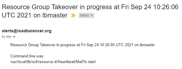 Heatbeat resource takeover