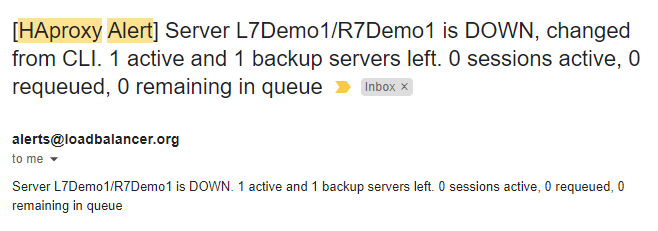 L7 alert down